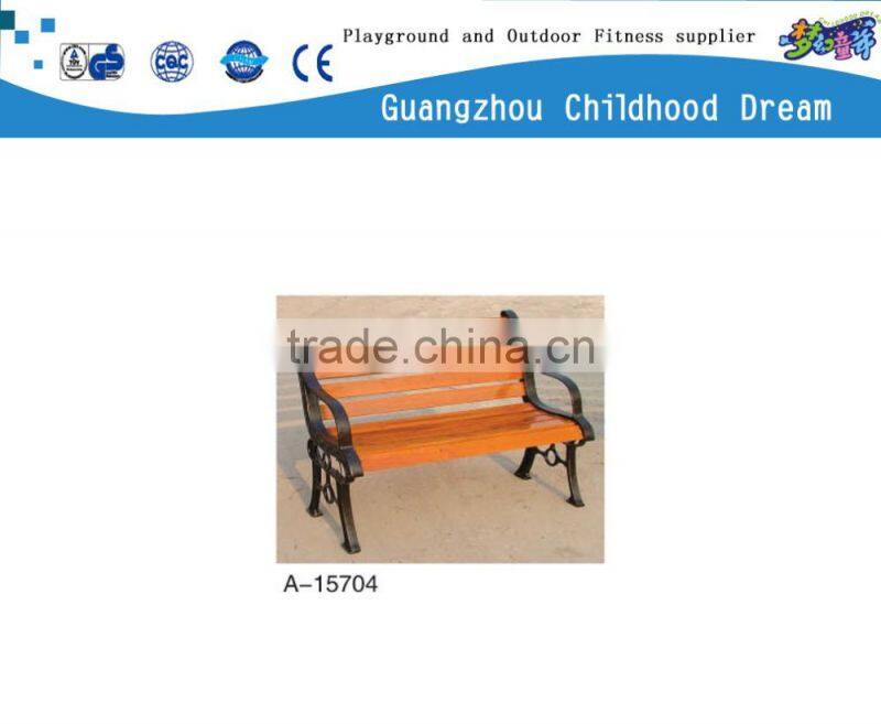 (A-15704) Decorative metal leg park bench for sale