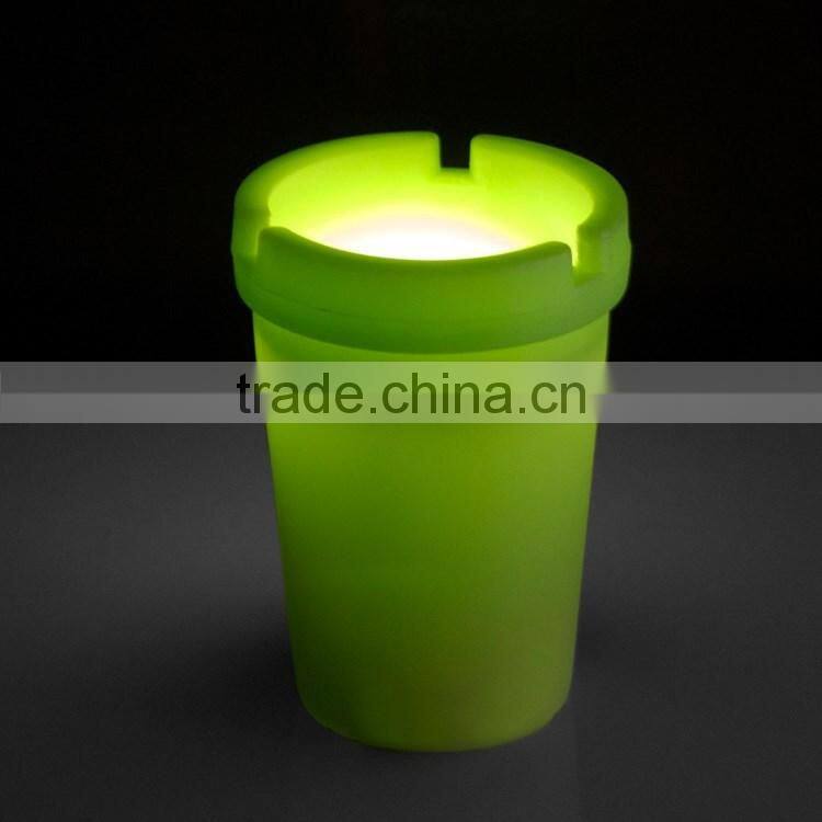 Glow in dark car ashtrays Ash Bin tobacco jar Auto ashtray