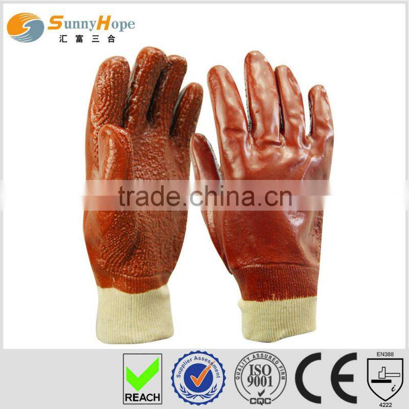 Sunnyhope chips palm pvc coated butcher glove