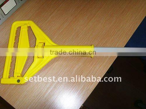 15/16 x 54inch PVC covered steel Quick change mop handle for commercial cleaning