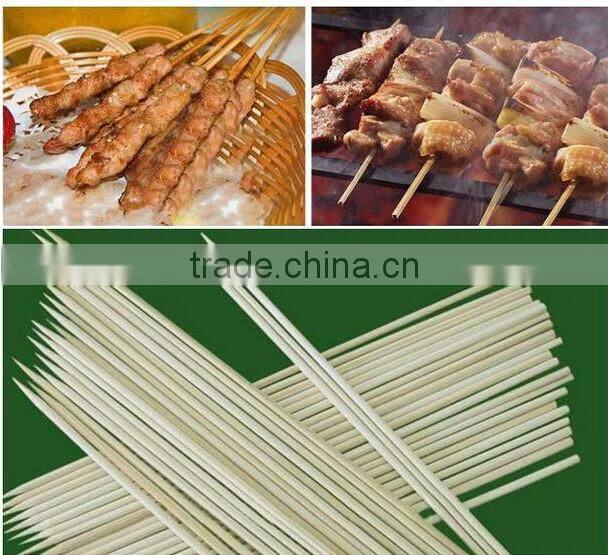 High-quality round bamboo souvlaki skewer
