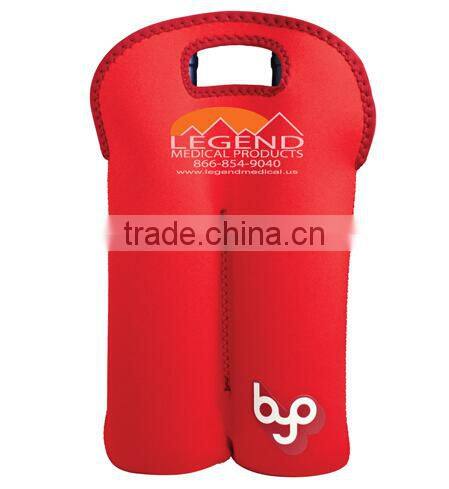 Twin Bottle Neoprene Tote holds two 750mml wine