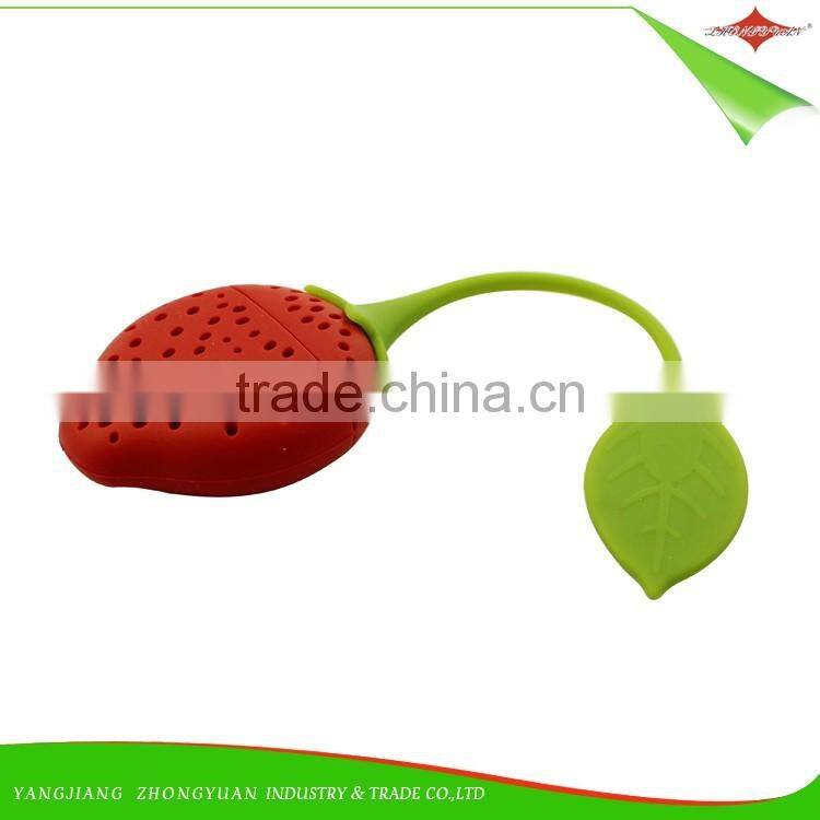 ZY-E3137 Strawberry Shape Silicone tea infuser or tea strainer or tea filter