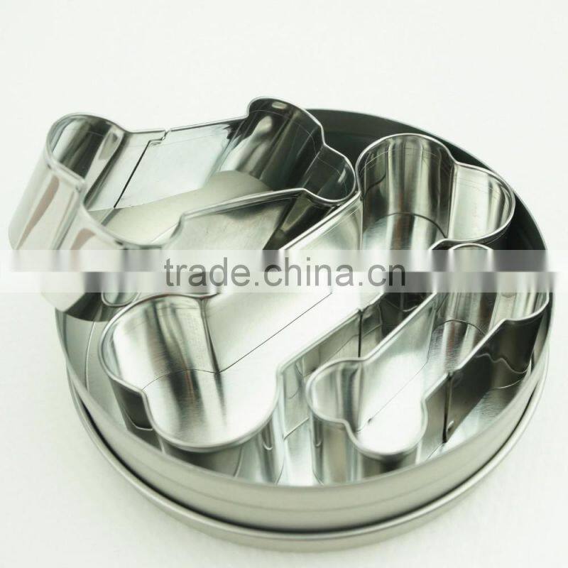 47096 3pcs dog bone stainless steel cookie cutter set