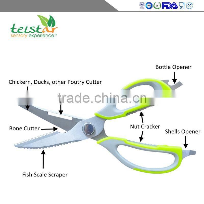 Kitchen Shears - Come-Apart Multi-function Kitchen Scissors,Can Opener and Nut Cracker