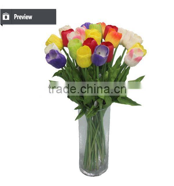 Artificial tulip for floral arrangement and home decoration