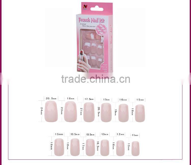 Designed French Fake Nails