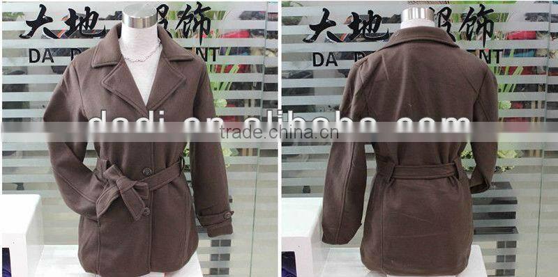 2017 Ladies Long Wool Coats with Big Collars