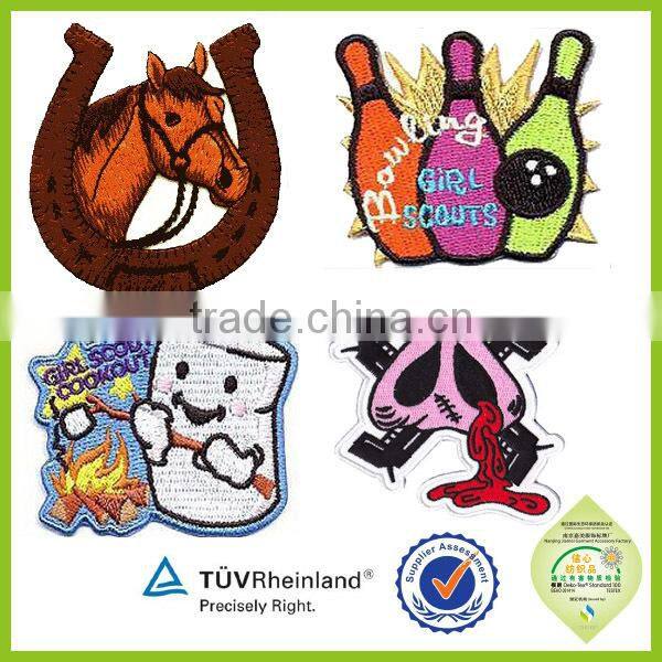heat-transfer embroidery patches logo name label printing