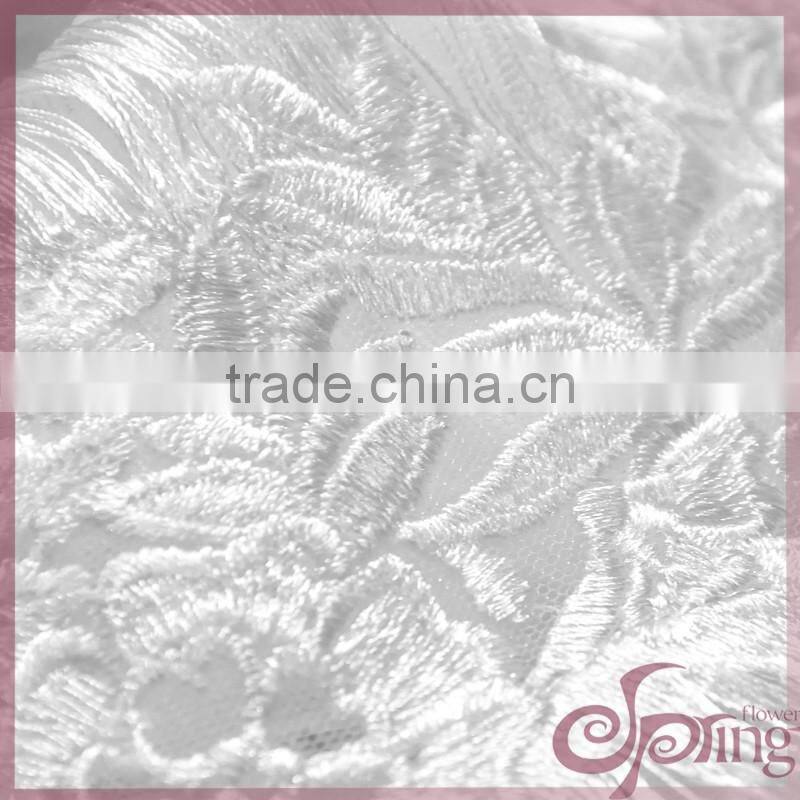 new arrival fringe fabric with flower mofif in slant stripe