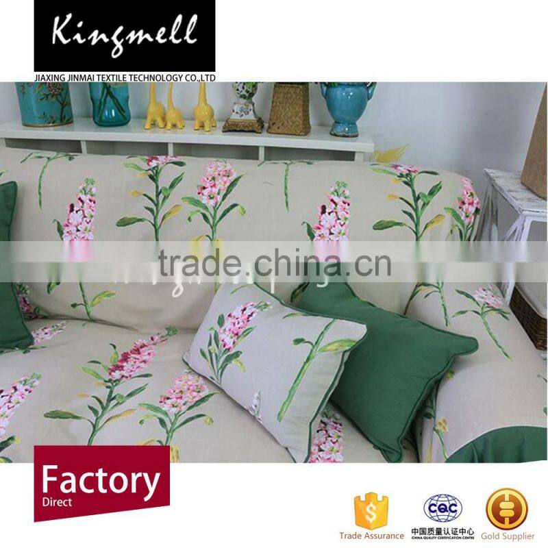 Linen cushion cover office chair wholesale embroidered cushion cover