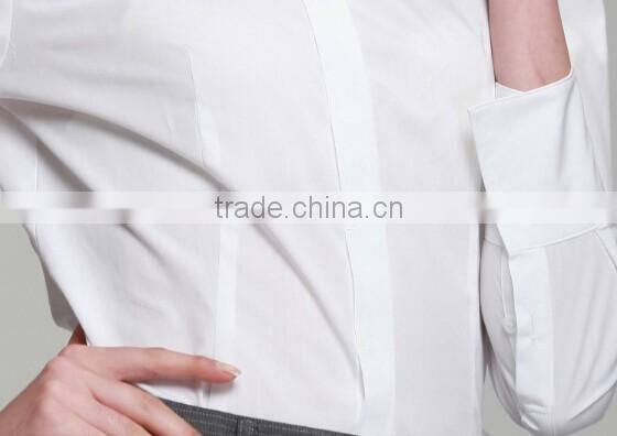 100% cotton classic white slim fit ladies office uniform shirts long sleeve women t shirt dresses shirts