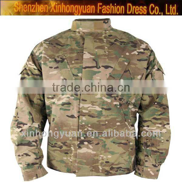 custom Military ripstop camouflage fabric Uniform hunting camouflage jacket clothing