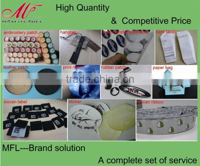 High quality custom t shirt heat transfer label