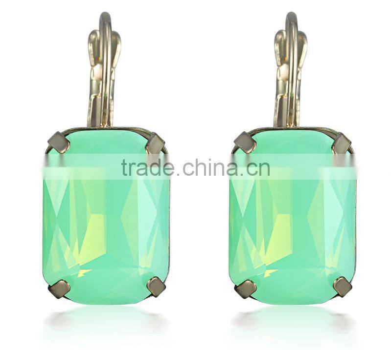 fashionable OCTAGON green opal k9 crystal fancy stone used in jewelry/dress/shoes/bags/hats ornaments