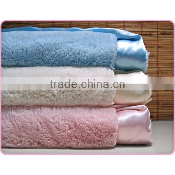 China Personalized Cheap Soft Touch Plush Warm Heated Baby Blanket