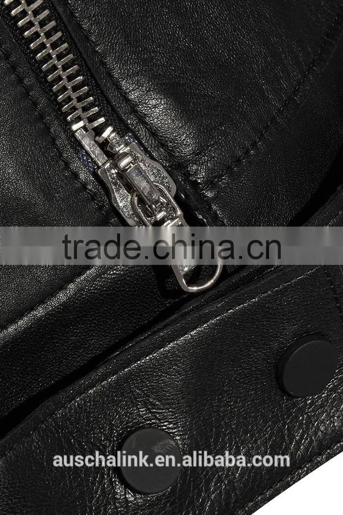 new arrival autumn leather biker vest new pattern low price