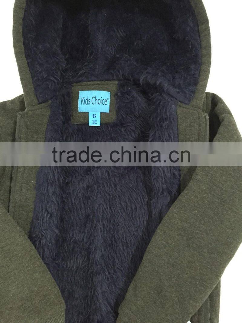 wholesale Children grey color warm coat kids winter clothing sale