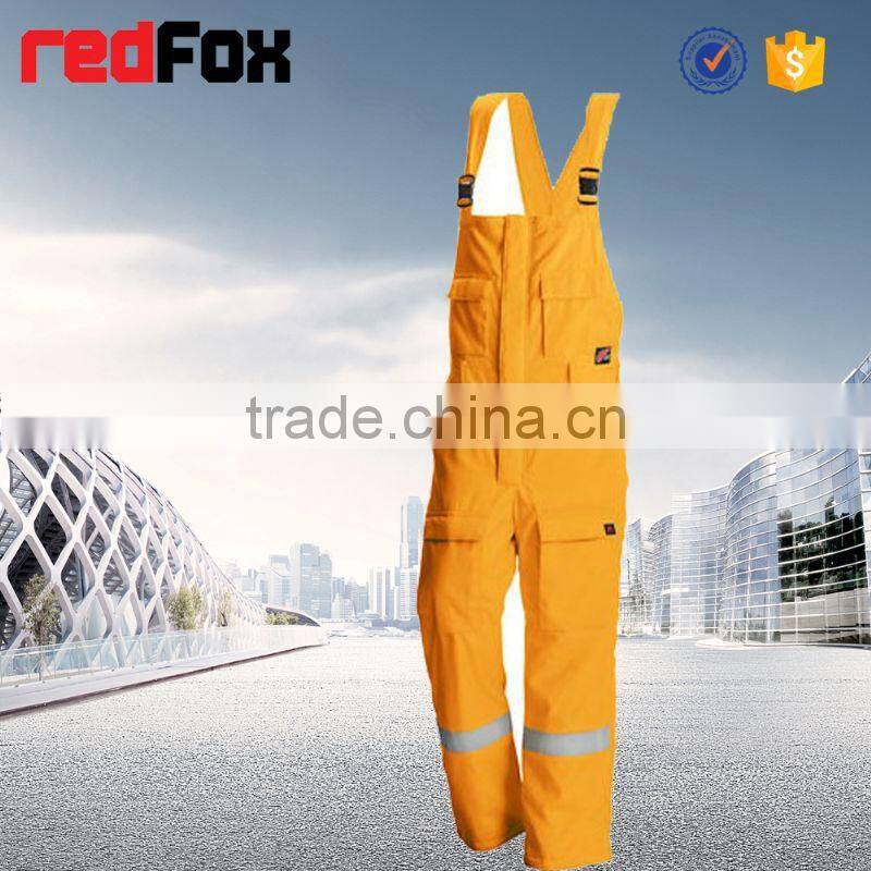 100 cotton yellow coveralls