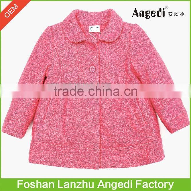 Children Girls Holiday Dress up winter xmas woolen Glitter overcoat