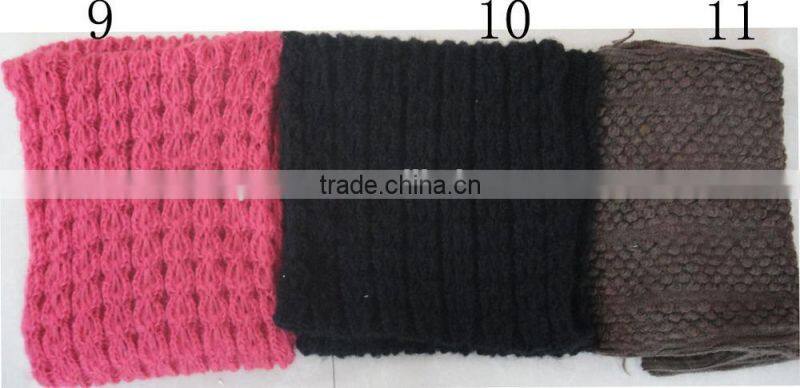 Fashion lady knitted acrylic fantastic crochet scarf
