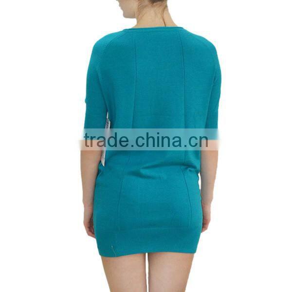 Fashion half sleeve corset knitting pattern women wear
