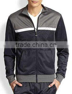 Color block Track Jacket and pants,Simple color blocking track jacket and pants,2014 stripe style jacket sets