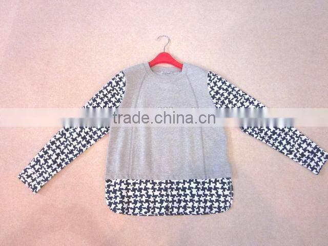 designed woven fabric sleeve child knitwear