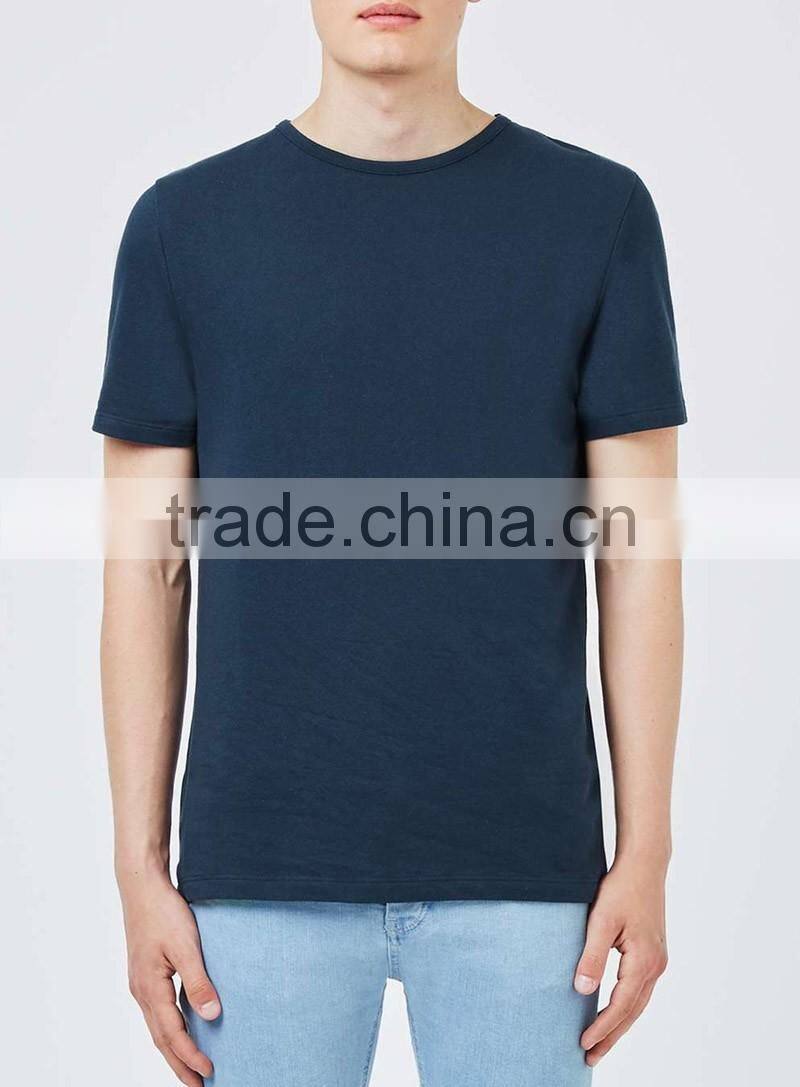 Navy blue blank mens t shirts soft breathable cotton t-shirt custom summer wear for wholesale