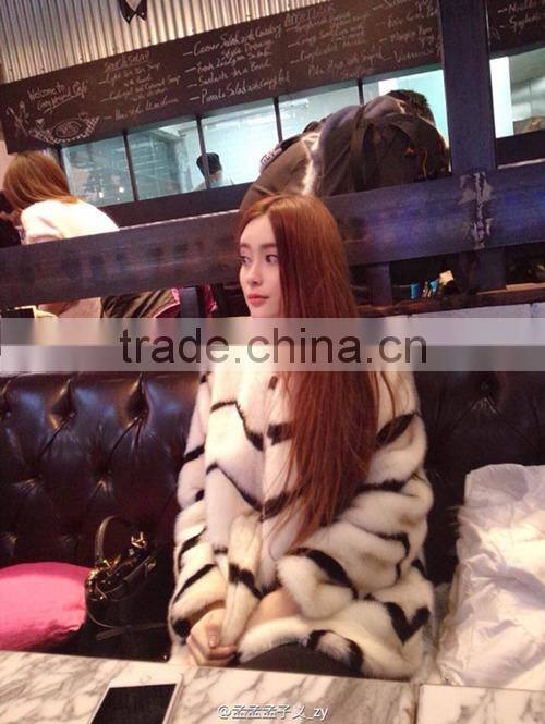 Professional girls haley lamb fur coat with CE certificate fpc-305