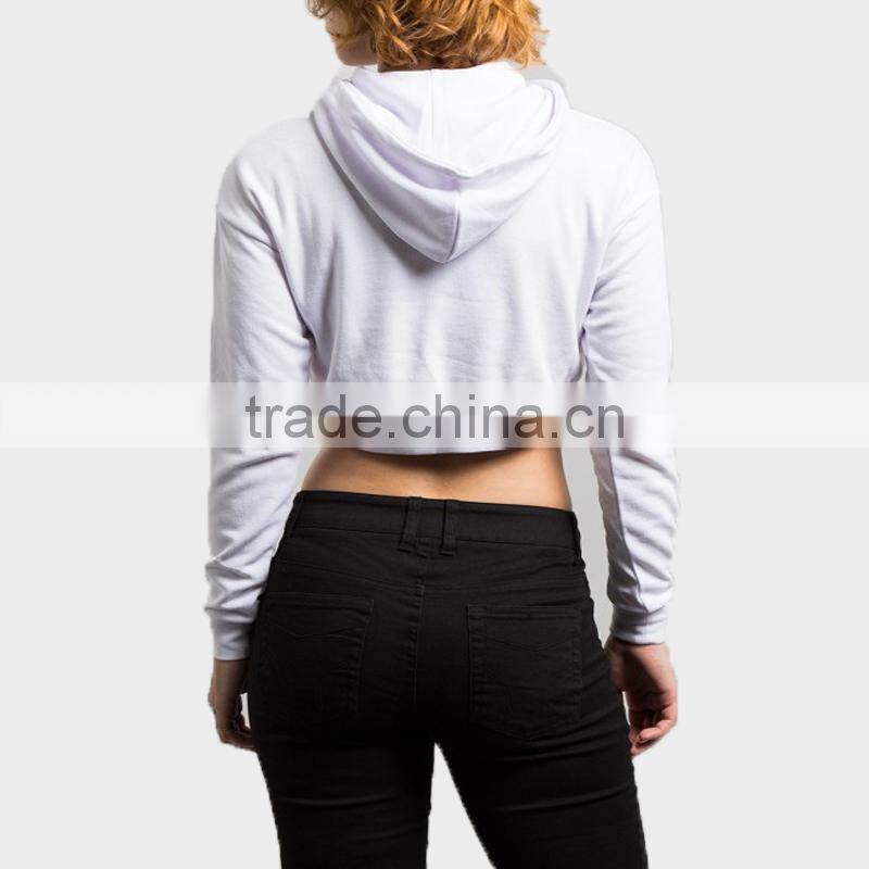 Ladies Sexy Hoodies Solid Color Long Sleeve Hoodies