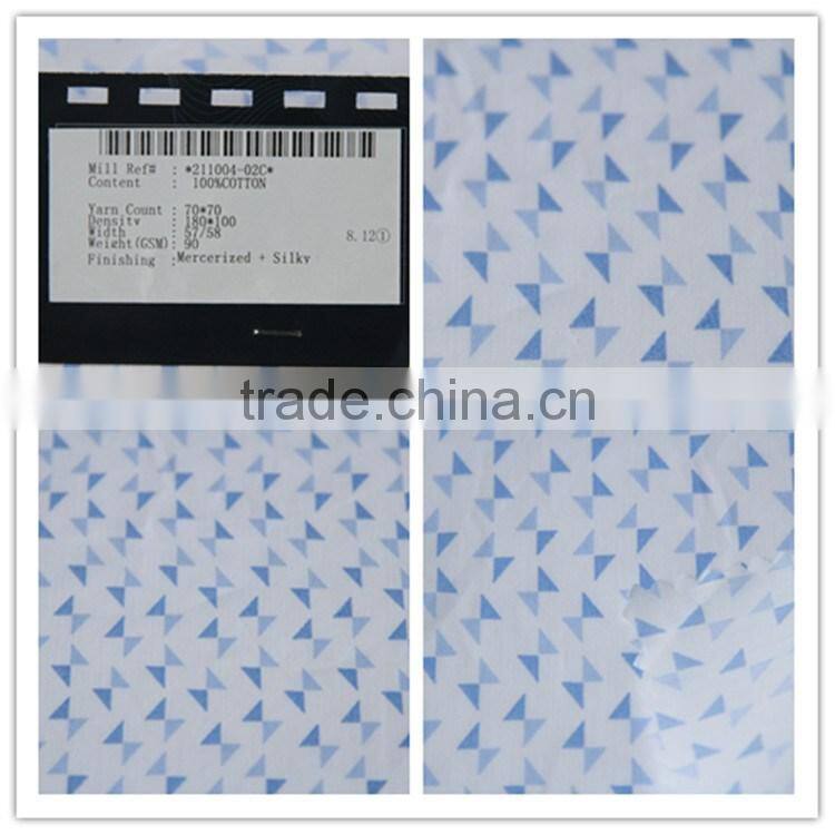 100% yarn dyed irregular triangle shaped cotton fabric
