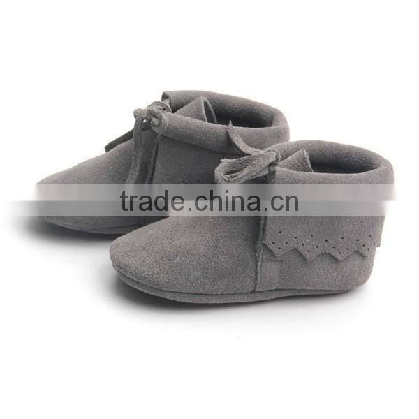 Wholesale genuine leather warm fancy baby boots
