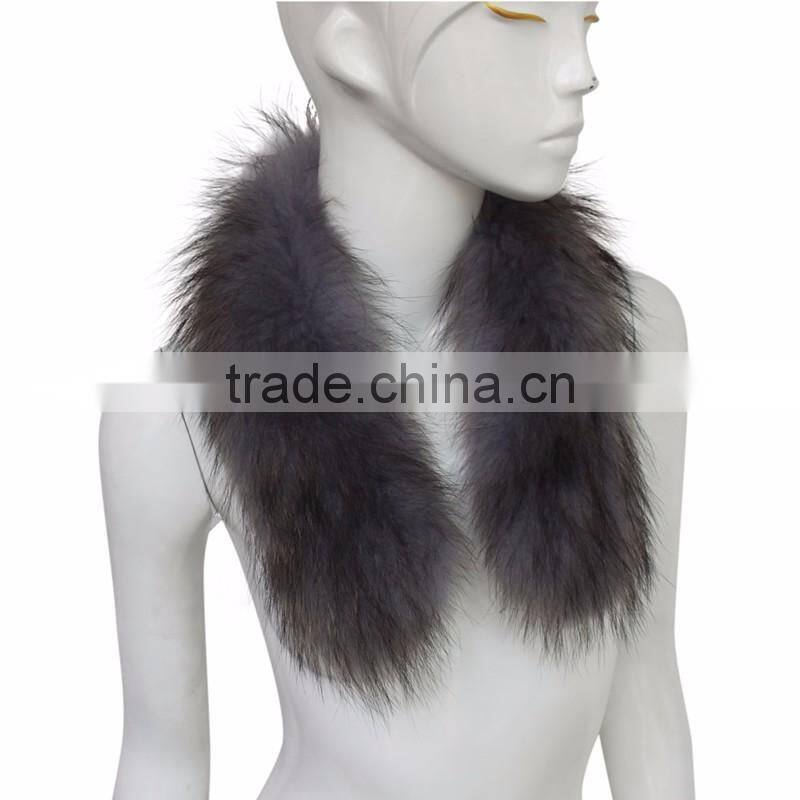 Myfur High quality Raccoon fur Trim /Collar/Hoods for Parka Coats