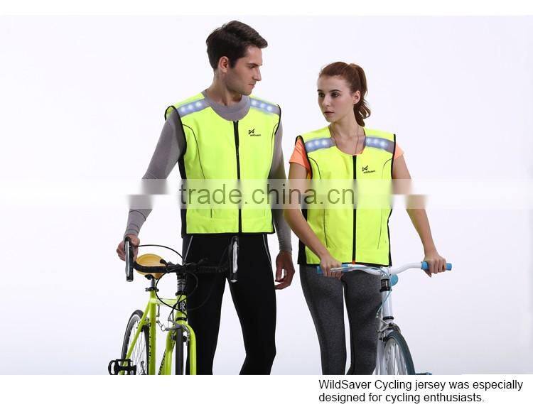 new style LED flashing cycling jersey designs sportswear womens