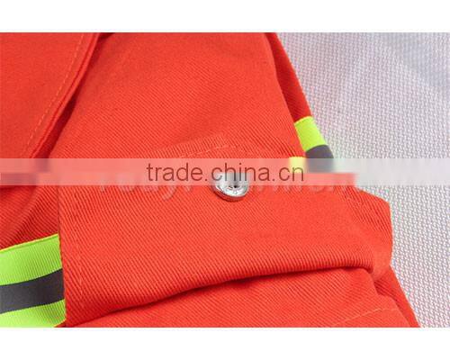 cheap china factory 35%cotton65%polyester fire fighting uniform