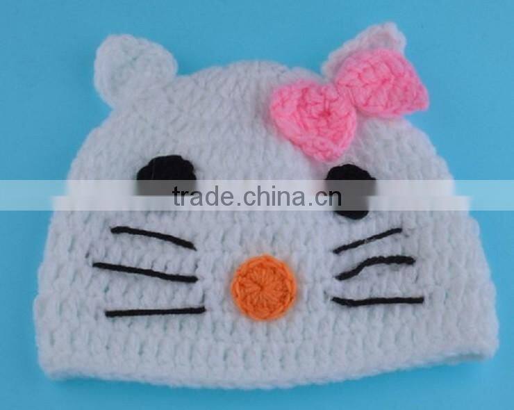 2016 large fashion high quality stars pattern baby knit hat