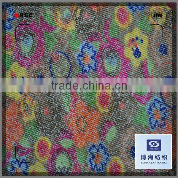 printed cotton stretch twill and slub fabric