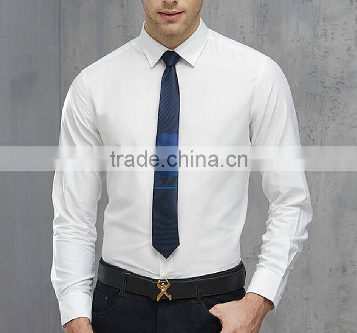 Wholesale plain white 100% cotton shirts for men classic men's suit shirts white