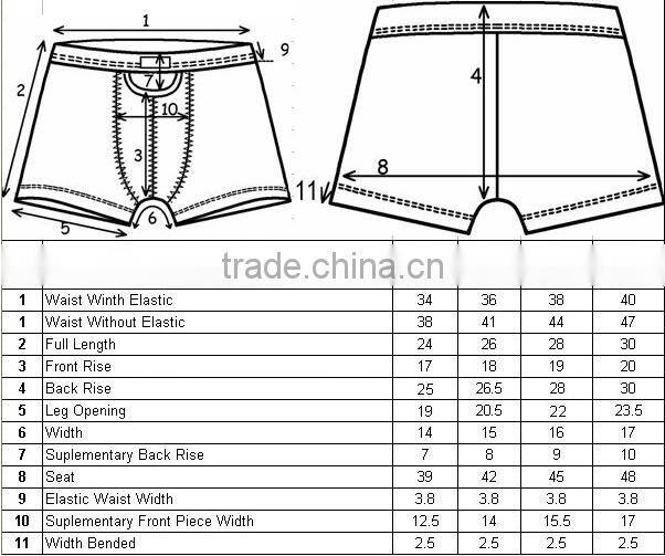 wholesale solid color funny boxer shorts for men with simple style and excellent quality