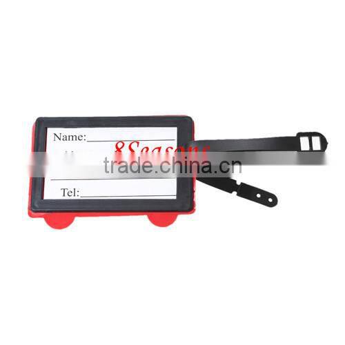 Red Polyvinylchlorid Travel Suitcase Baggage Tag Luggage Tag Name Bag Card Holder