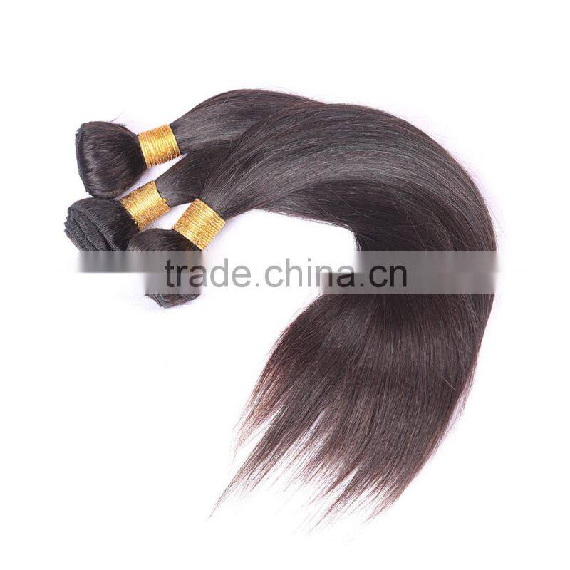 Wholesale straight #1 Color Virgin Brizalian straight hair
