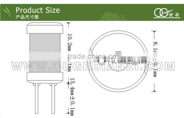 DR8*10 choke core inductor