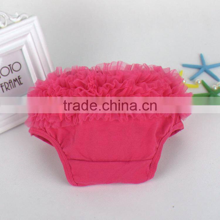 Multicolor cute cotton baby ruffle diaper cover bloomers wholesale baby shorts baby bloomers