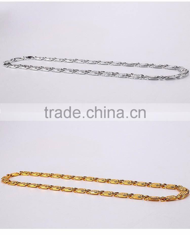 aluminum chain metal pendant necklace hip hop necklace Thick metal accessories fashion pendant jewelry