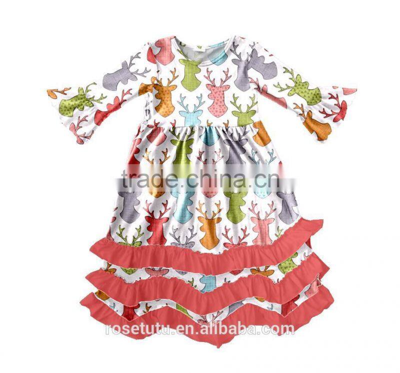 Celebrate the festival cotton printed with beautiful patter children are very simple as long as there is good Halloween clothes