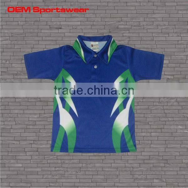 Sublimation bowling polo shirts for club