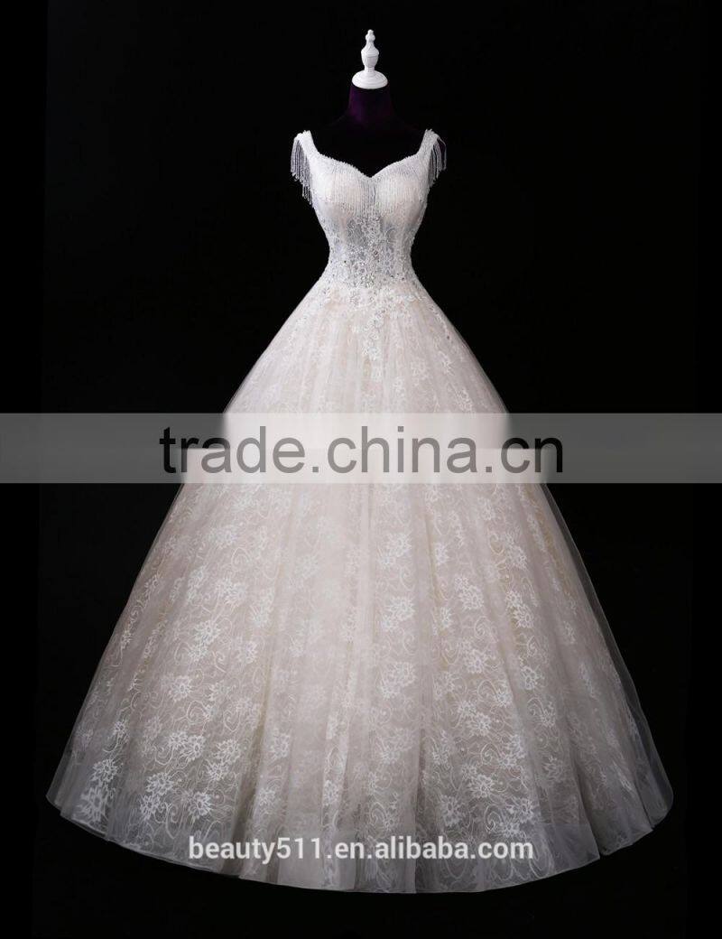 Wedding gowns 2017 bridalNew Style sweetheart mermaid chiffon Off-shoulder Mermaid Lace wedding dress A150