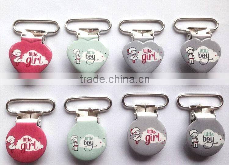 Wholesale Cheap OEM Logo Metal Suspender Clips