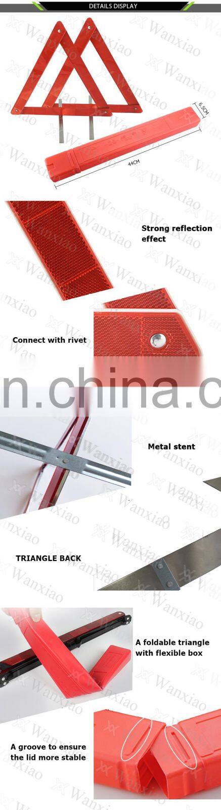 Europe Style LED flashing light warning triangle For Road Warning